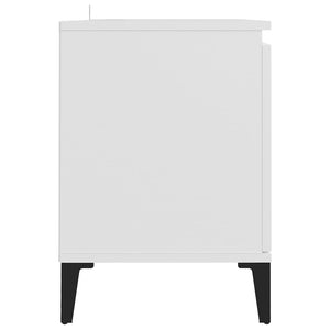 Weißer TV-Schrank mit Metallbeinen