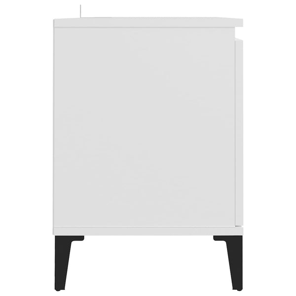 Weißer TV-Schrank mit Metallbeinen