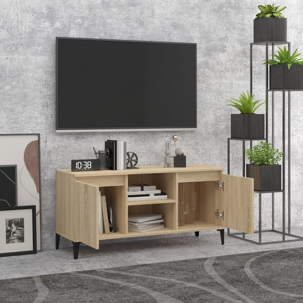 TV-Schrank Sonoma Eiche mit Metallbeinen