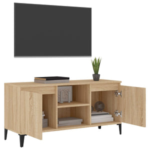 TV-Schrank Sonoma Eiche mit Metallbeinen