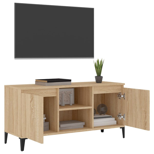 TV-Schrank Sonoma Eiche mit Metallbeinen