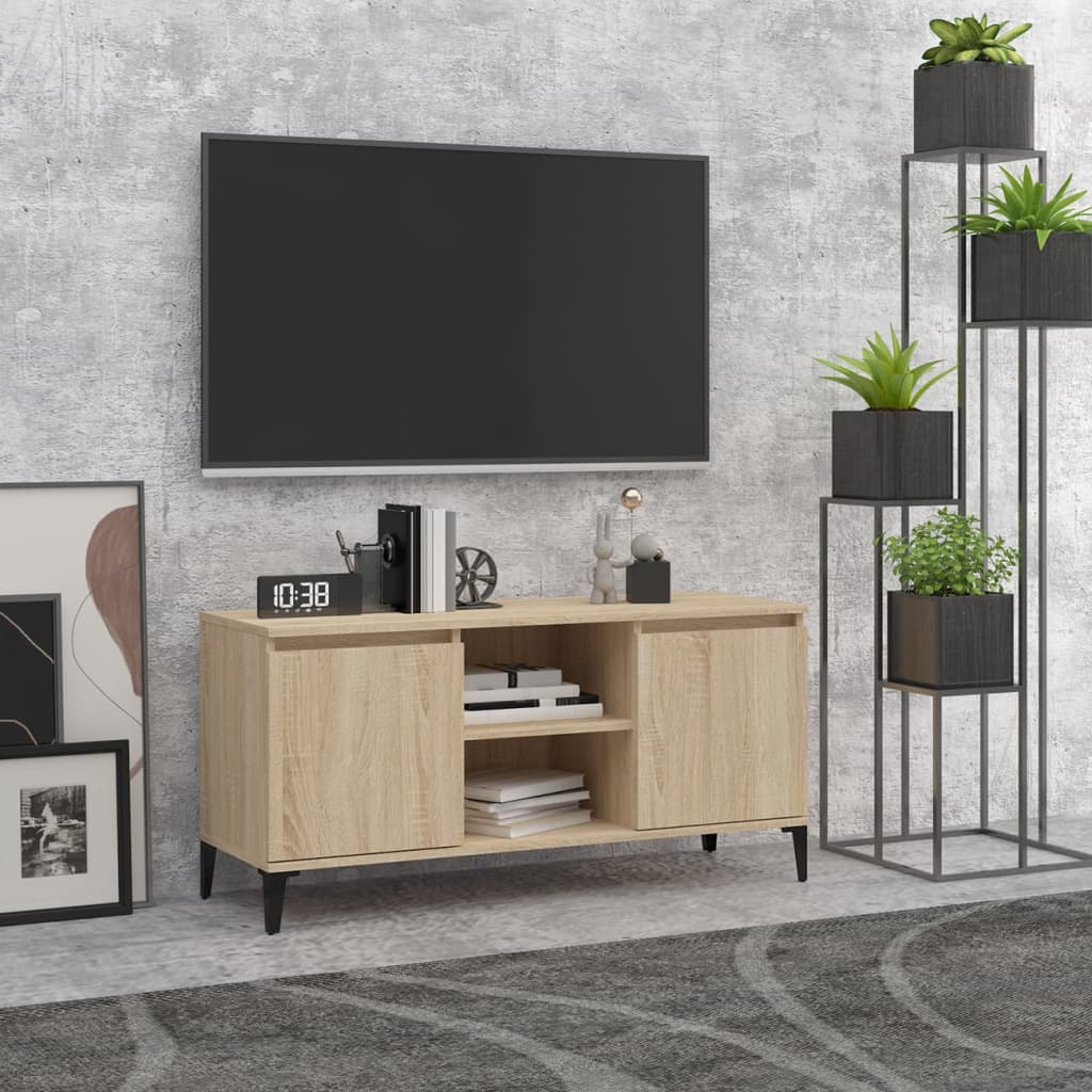 TV-Schrank Sonoma Eiche mit Metallbeinen
