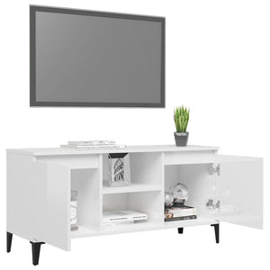 Hochglanz TV-Schrank Weiß 103,5 cm