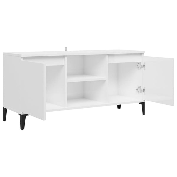 Hochglanz TV-Schrank Weiß 103,5 cm