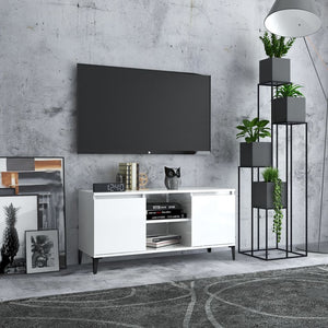 Hochglanz TV-Schrank Weiß 103,5 cm