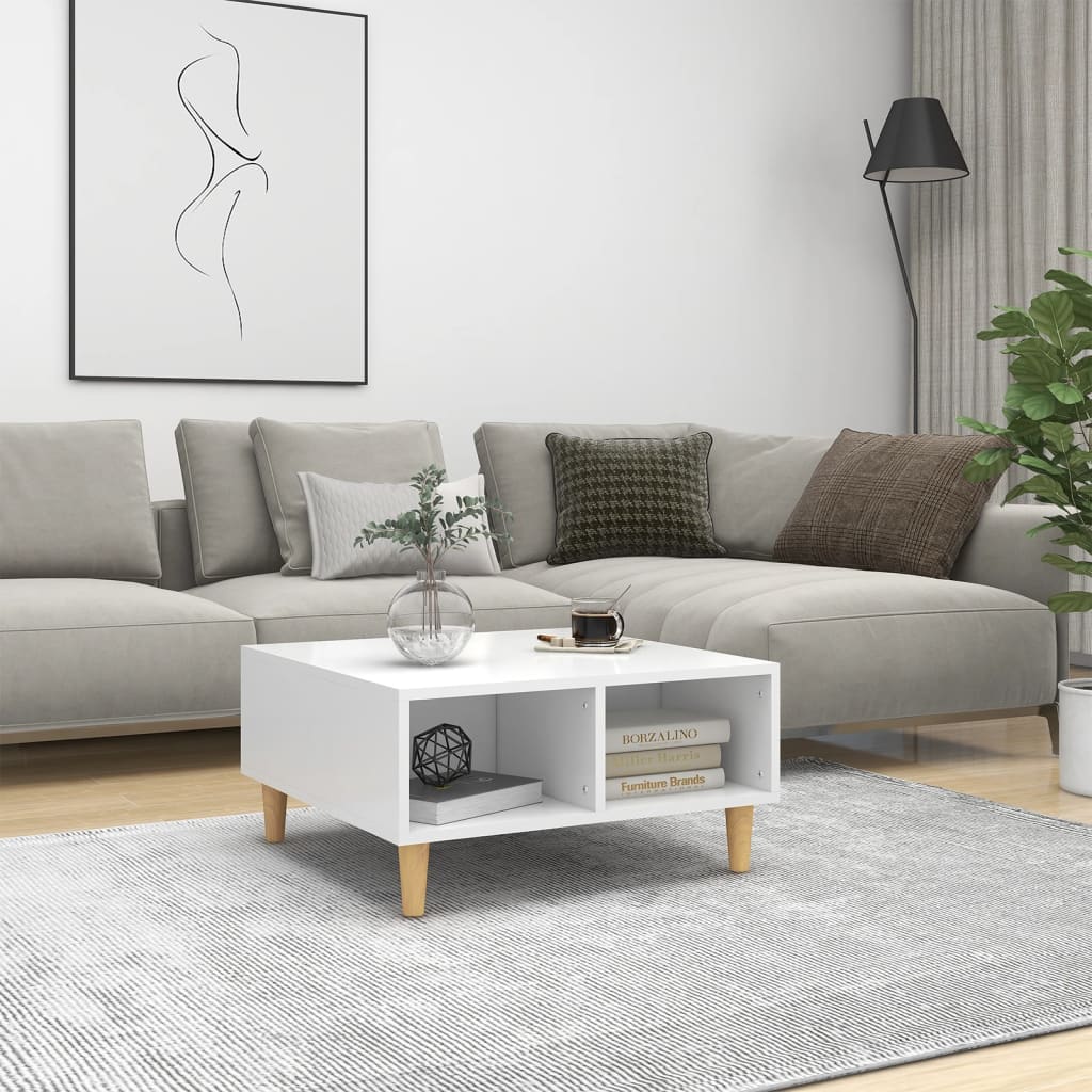 Weißer Couchtisch 60x60 cm