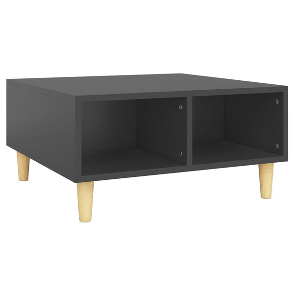 Grauer Couchtisch 60x60 cm