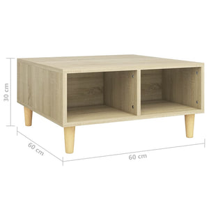 Sonoma Eiche Couchtisch 60x60 cm