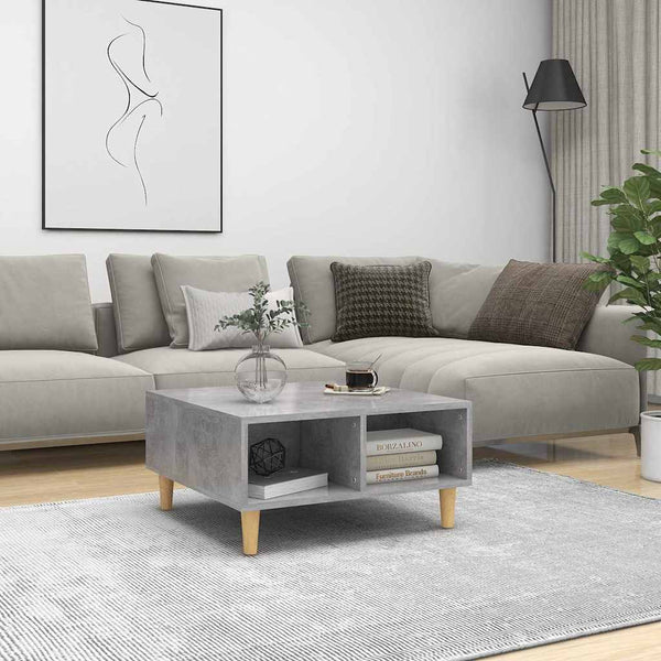 Betongrauer Couchtisch 60x60 cm