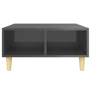 Hochglanz Couchtisch Grau 60x60 cm