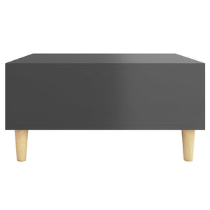 Hochglanz Couchtisch Grau 60x60 cm