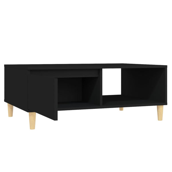 Schwarzer Couchtisch 90x60 cm
