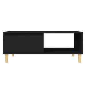 Schwarzer Couchtisch 90x60 cm