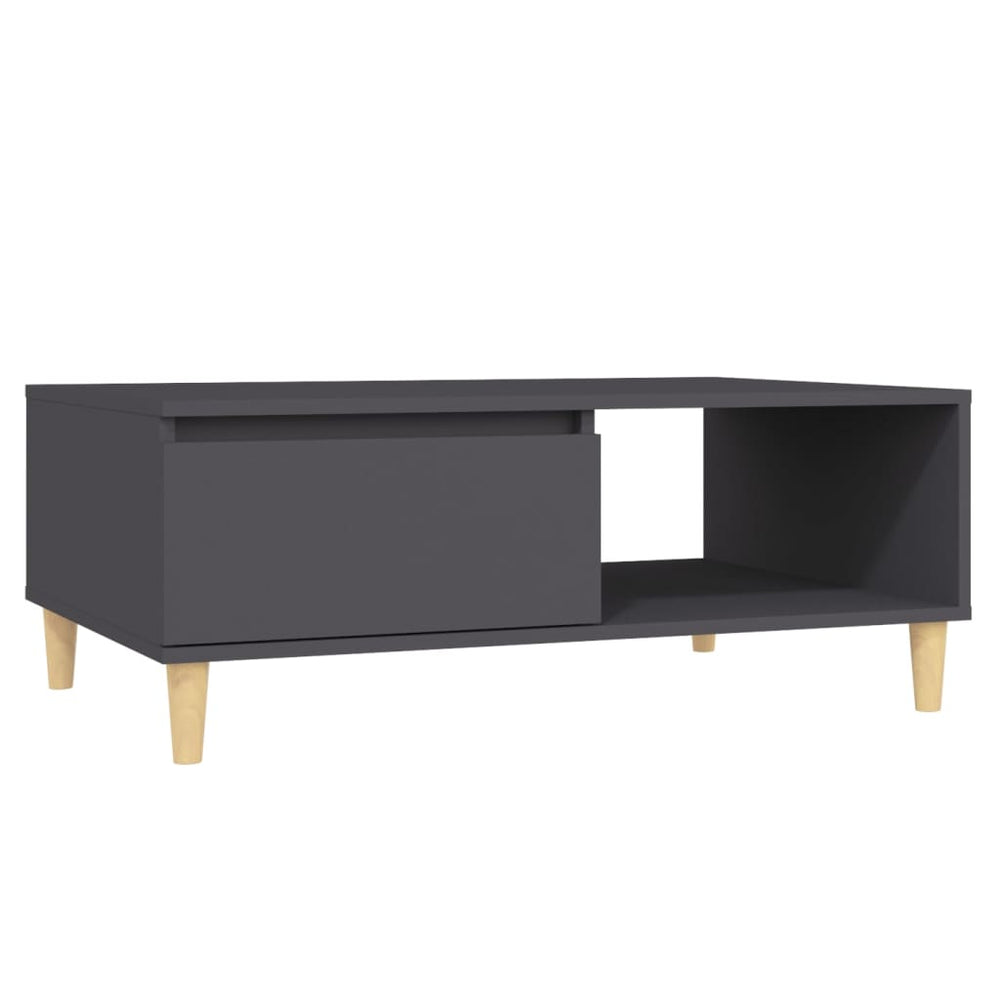 Grauer Couchtisch 90x60 cm