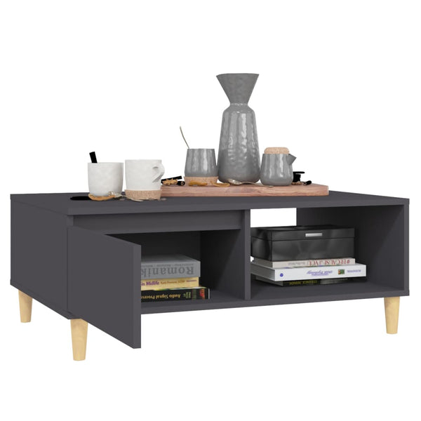 Grauer Couchtisch 90x60 cm