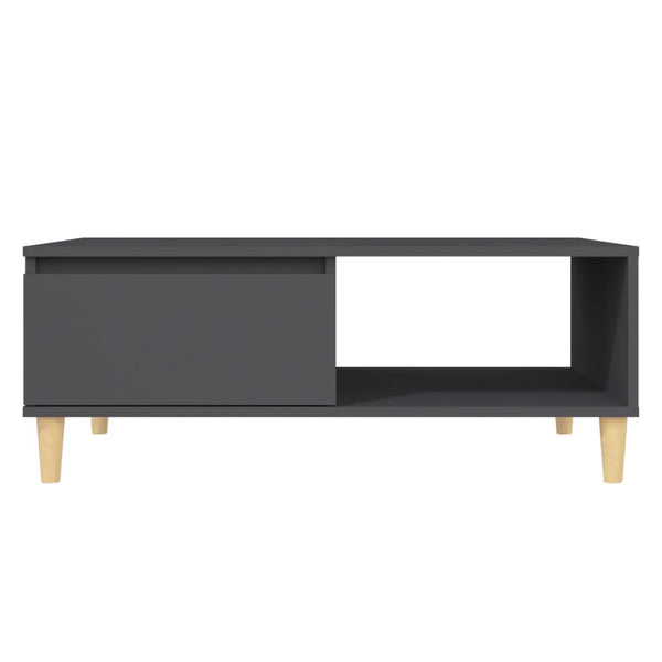 Grauer Couchtisch 90x60 cm