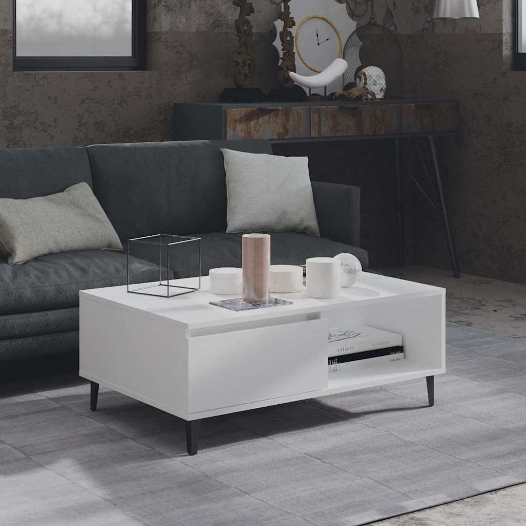 Weißer Couchtisch 90x60 cm