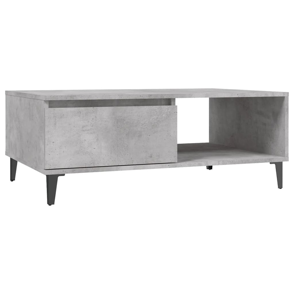 Betongrau Couchtisch 90x60 cm