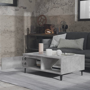 Betongrau Couchtisch 90x60 cm