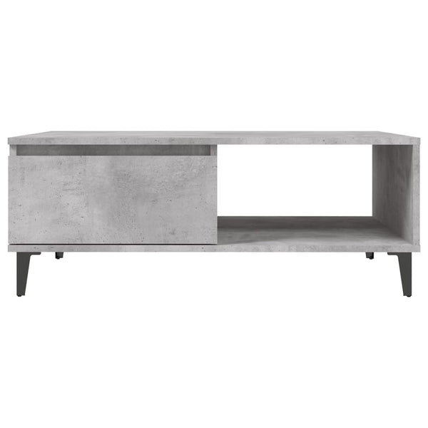 Betongrau Couchtisch 90x60 cm