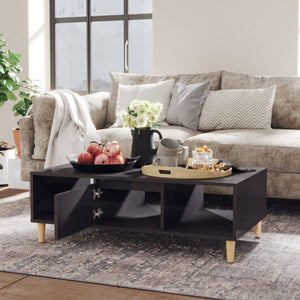 Couchtisch Hochglanz Grau 103,5 cm