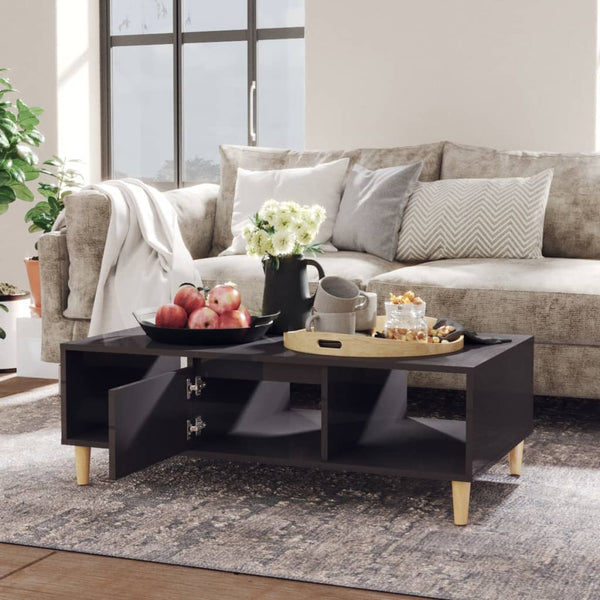 Couchtisch Hochglanz Grau 103,5 cm