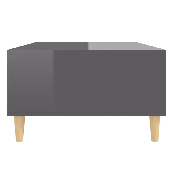 Couchtisch Hochglanz Grau 103,5 cm
