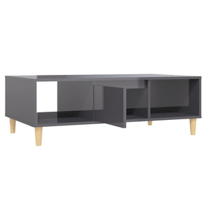Couchtisch Hochglanz Grau 103,5 cm
