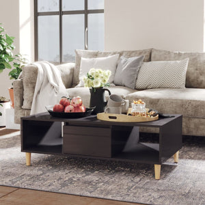 Couchtisch Hochglanz Grau 103,5 cm