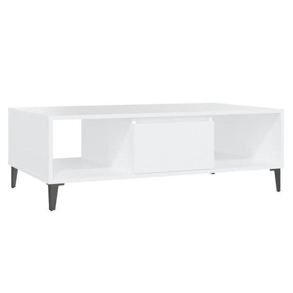 Weißer Couchtisch 103,5 cm