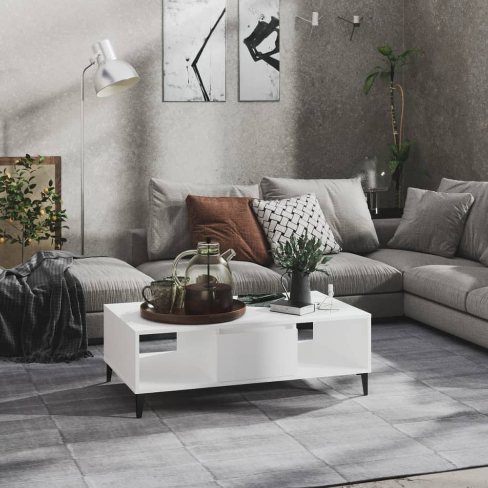 Weißer Couchtisch 103,5 cm