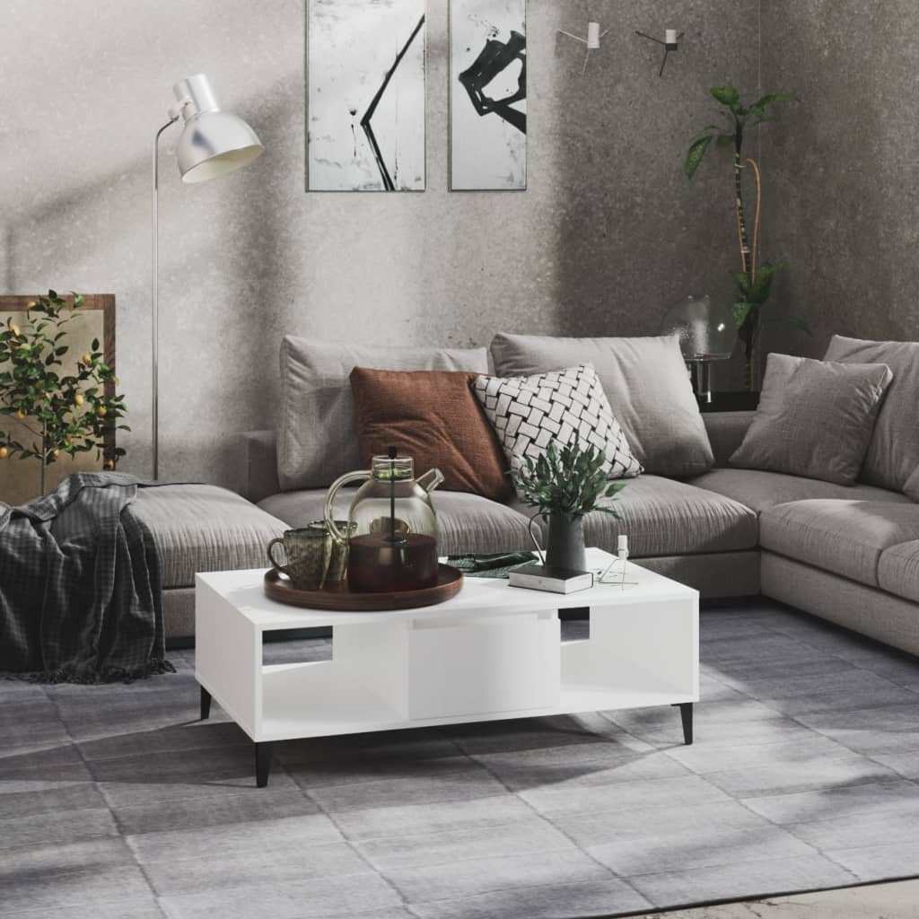 Weißer Couchtisch 103,5 cm