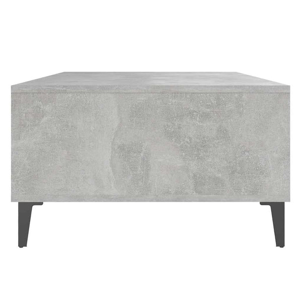 Betongrau Couchtisch mit Ablage