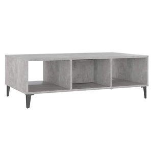 Betongrau Couchtisch mit Ablage