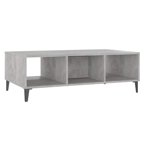 Betongrau Couchtisch mit Ablage