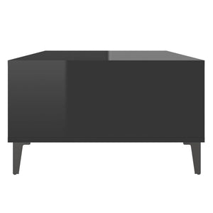 Couchtisch Hochglanz Schwarz 103,5 cm