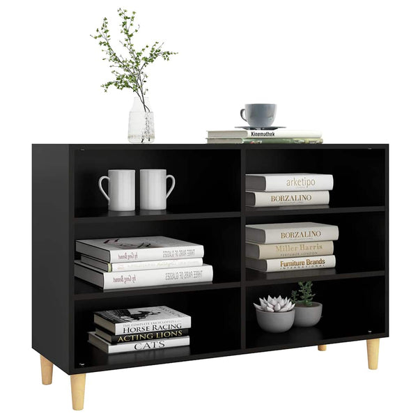 Schwarzes Sideboard 103,5 cm