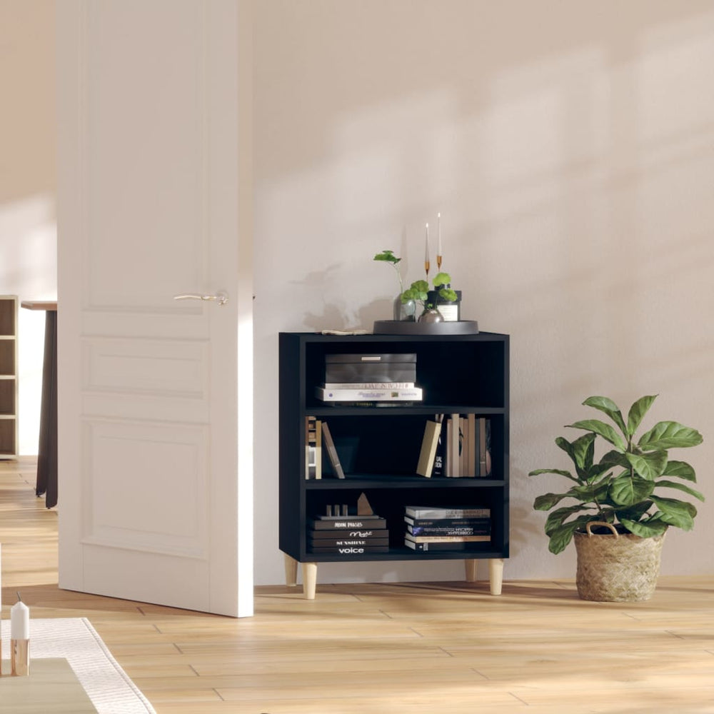 Schwarzes Sideboard 57x35x70 cm