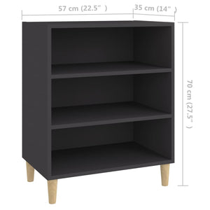 Sideboard Grau 57x35x70 cm