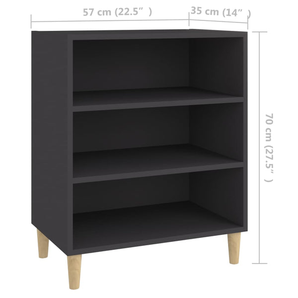 Sideboard Grau 57x35x70 cm