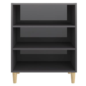 Hochglanz Sideboard Grau 57x35x70cm