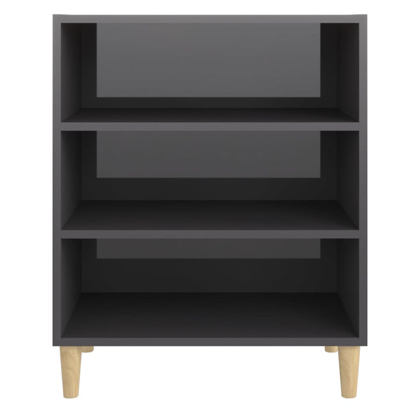 Hochglanz Sideboard Grau 57x35x70cm