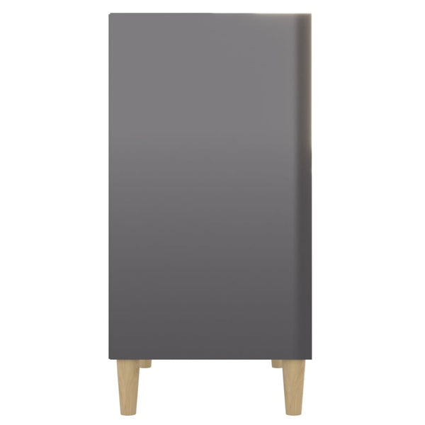 Hochglanz Sideboard Grau 57x35x70cm
