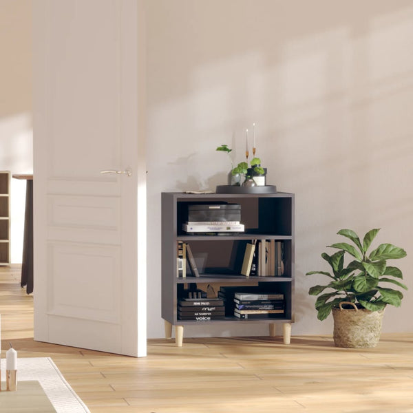 Hochglanz Sideboard Grau 57x35x70cm