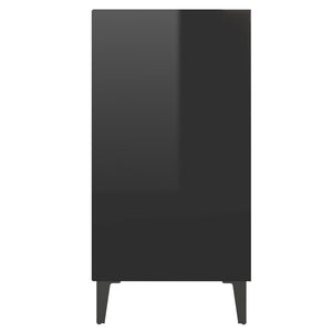 Hochglanz Sideboard Schwarz 57x35x70 cm