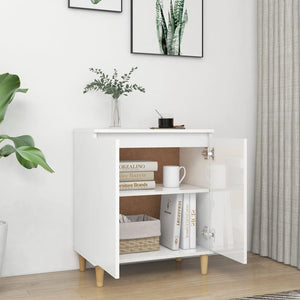 Hochglanz Sideboard Weiß 60x35x70 cm