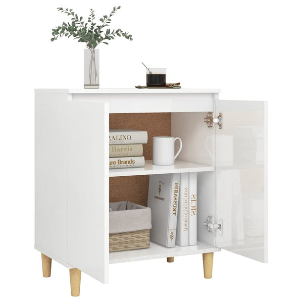 Hochglanz Sideboard Weiß 60x35x70 cm