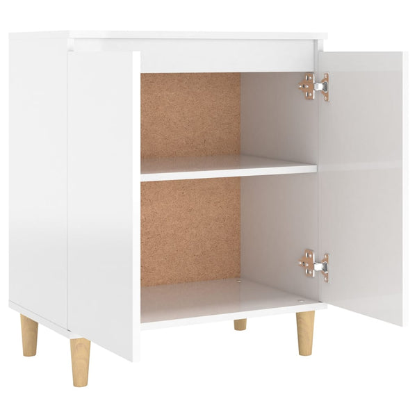 Hochglanz Sideboard Weiß 60x35x70 cm
