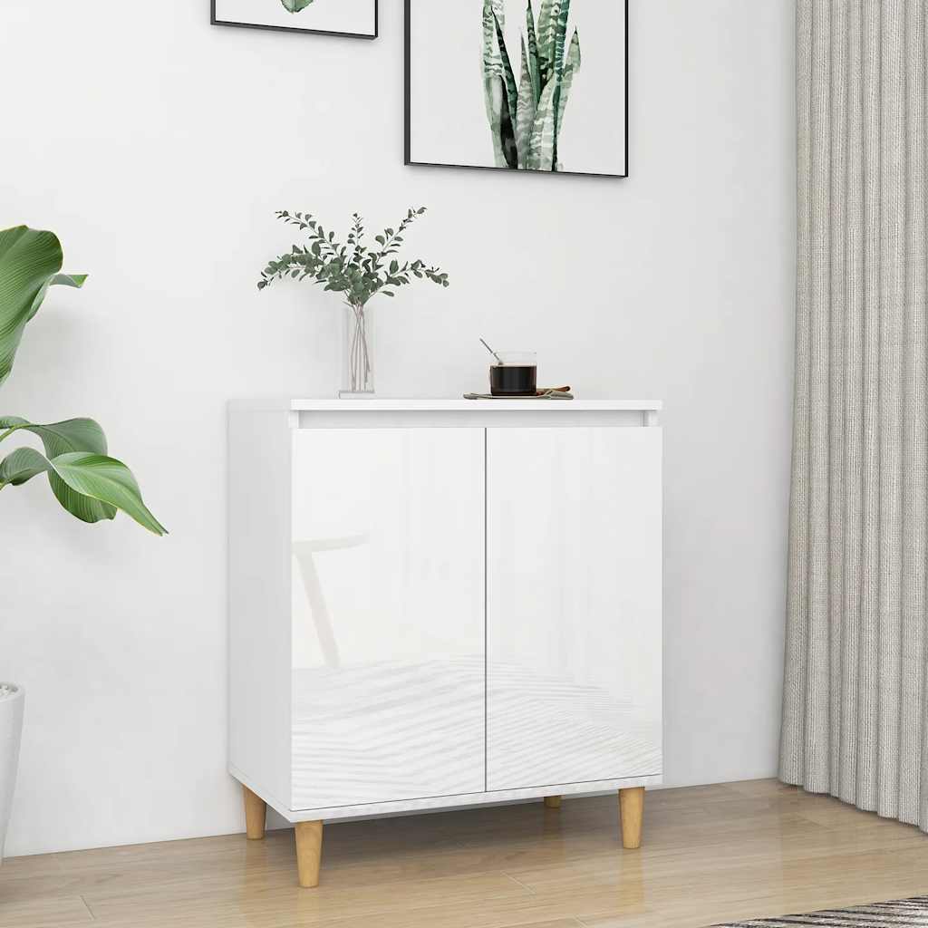 Hochglanz Sideboard Weiß 60x35x70 cm
