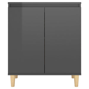 Hochglanz Grau Sideboard 60x35x70 cm